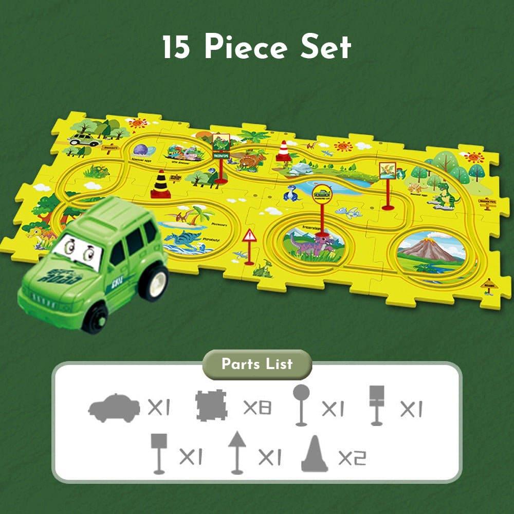 RapidRide™ Children's Educational Puzzle Track Raceway Set.