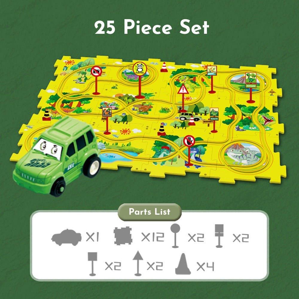 RapidRide™ Children's Educational Puzzle Track Raceway Set.