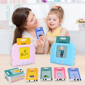 Kids Early Learning Flashcards - Audible Reading Device + 112 Words!