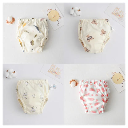 🔥50 % OFF 4pcs/Set Baby Potty Training Pants 🔥--👶 Underwear WaterProof Nappies Boys Girl