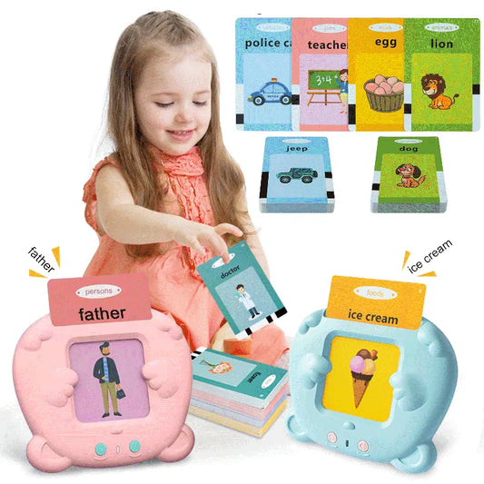 Kids Early Learning Flashcards - Audible Reading Device + 255 Cards!