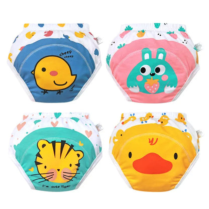 🔥50 % OFF 4pcs/Set Baby Potty Training Pants 🔥--👶 Underwear WaterProof Nappies Boys Girl