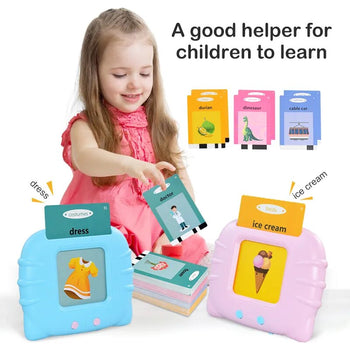 Kids Early Learning Flashcards - Audible Reading Device + 112 Words!