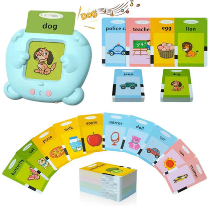 Kids Early Learning Flashcards - Audible Reading Device + 255 Cards!