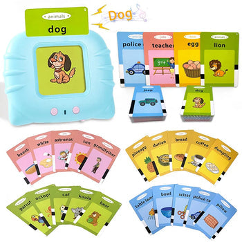 Kids Early Learning Flashcards - Audible Reading Device + 112 Words!