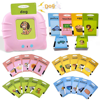 Kids Early Learning Flashcards - Audible Reading Device + 112 Words!