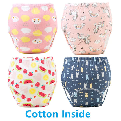 🔥50 % OFF 4pcs/Set Baby Potty Training Pants 🔥--👶 Underwear WaterProof Nappies Boys Girl