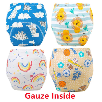 🔥50 % OFF 4pcs/Set Baby Potty Training Pants 🔥--👶 Underwear WaterProof Nappies Boys Girl