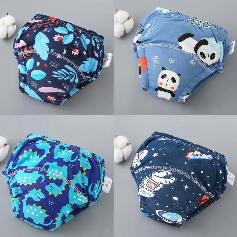 🔥50 % OFF 4pcs/Set Baby Potty Training Pants 🔥--👶 Underwear WaterProof Nappies Boys Girl