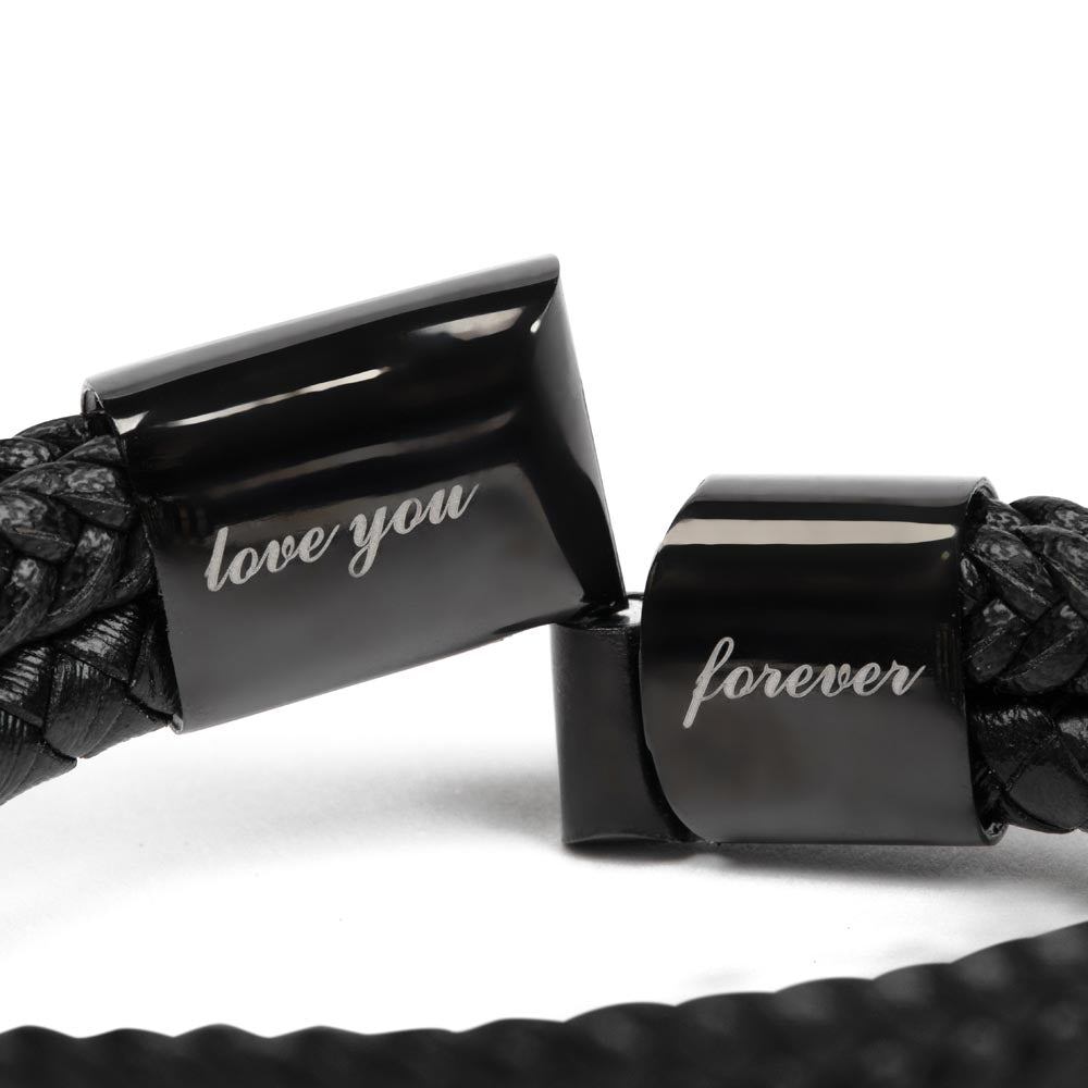 To My Son - Love You Forever Bracelet - Gift For Son From Dad - Healing Bracelet - Birthday Gift - Christmas Gift